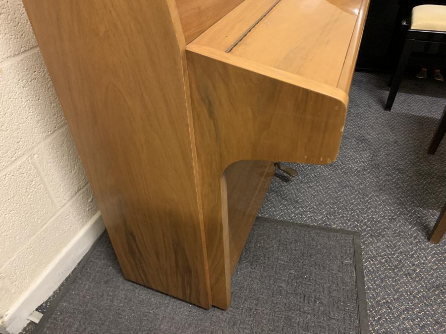 Knight K20 upright Piano in walnut – Gallery image – Roberts Pianos Oxford