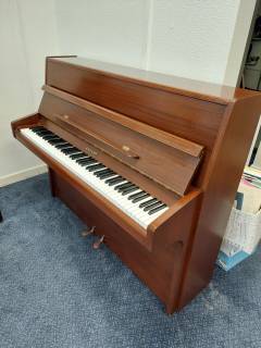 Knight K10 upright Piano in Mahogany – Inventory thumbnail – Roberts Pianos Oxford