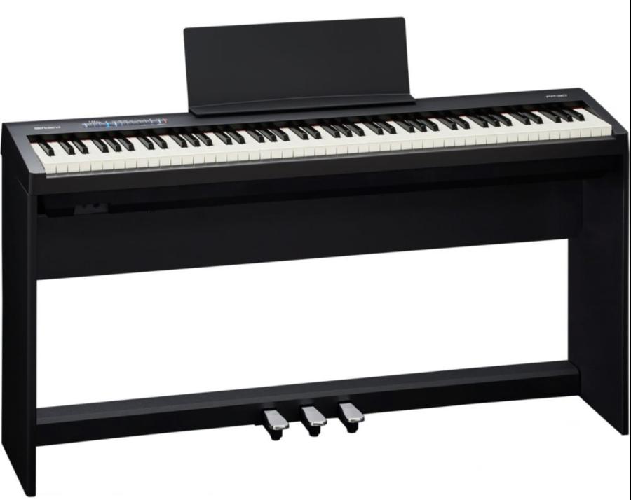 Roland FP 30 digital Piano in satin black – Featured image – Roberts Pianos Oxford