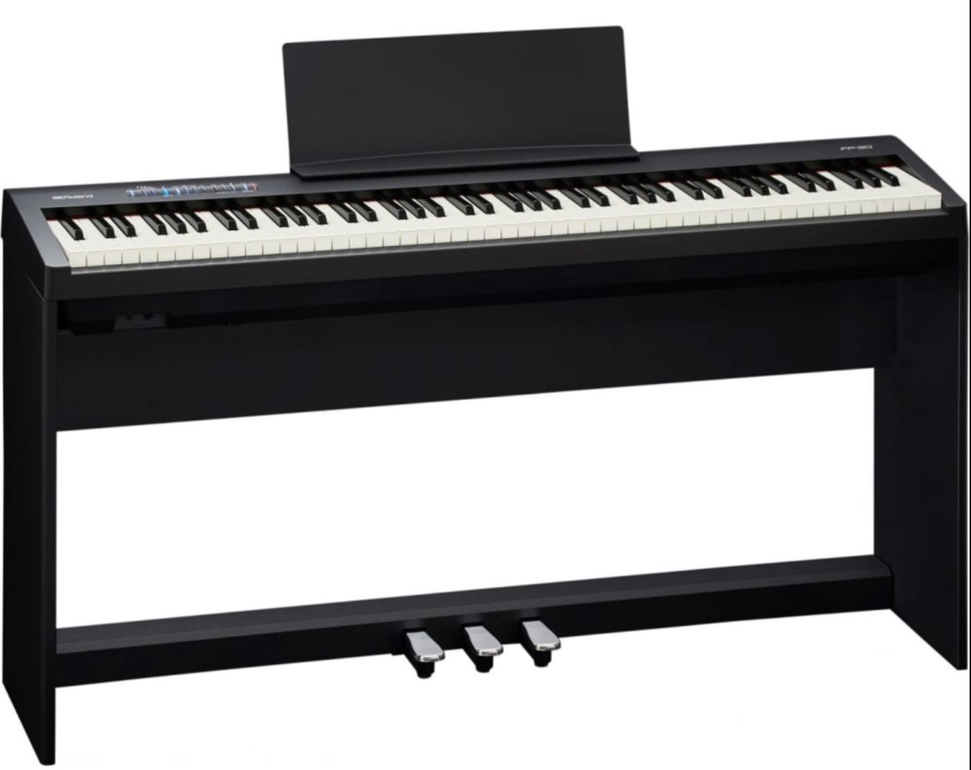 Roland FP 30 digital Piano in satin black – Featured image – Roberts Pianos Oxford