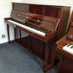Schimmel 114 upright Piano in bright mahogany – Inventory thumbnail – Roberts Pianos Oxford