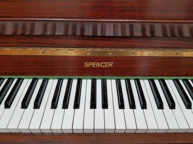 Spencer upright Piano in Mahogany – Inventory thumbnail – Roberts Pianos Oxford