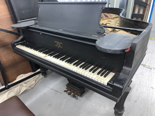 Steinway B grand Piano in black in need of restoration – Inventory thumbnail – Roberts Pianos Oxford