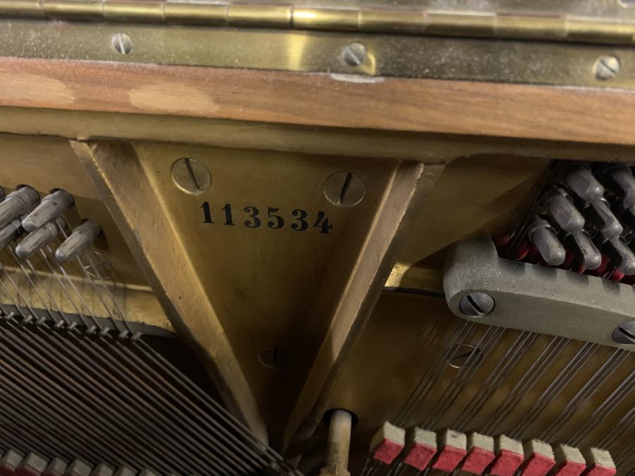 Steinway K upright Piano in Quartered satinwood – Gallery image – Roberts Pianos Oxford