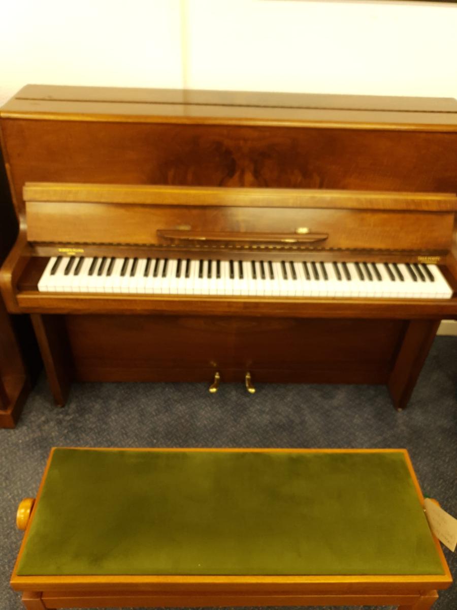 Welmar A2 upright Piano in walnut satin – Gallery image – Roberts Pianos Oxford