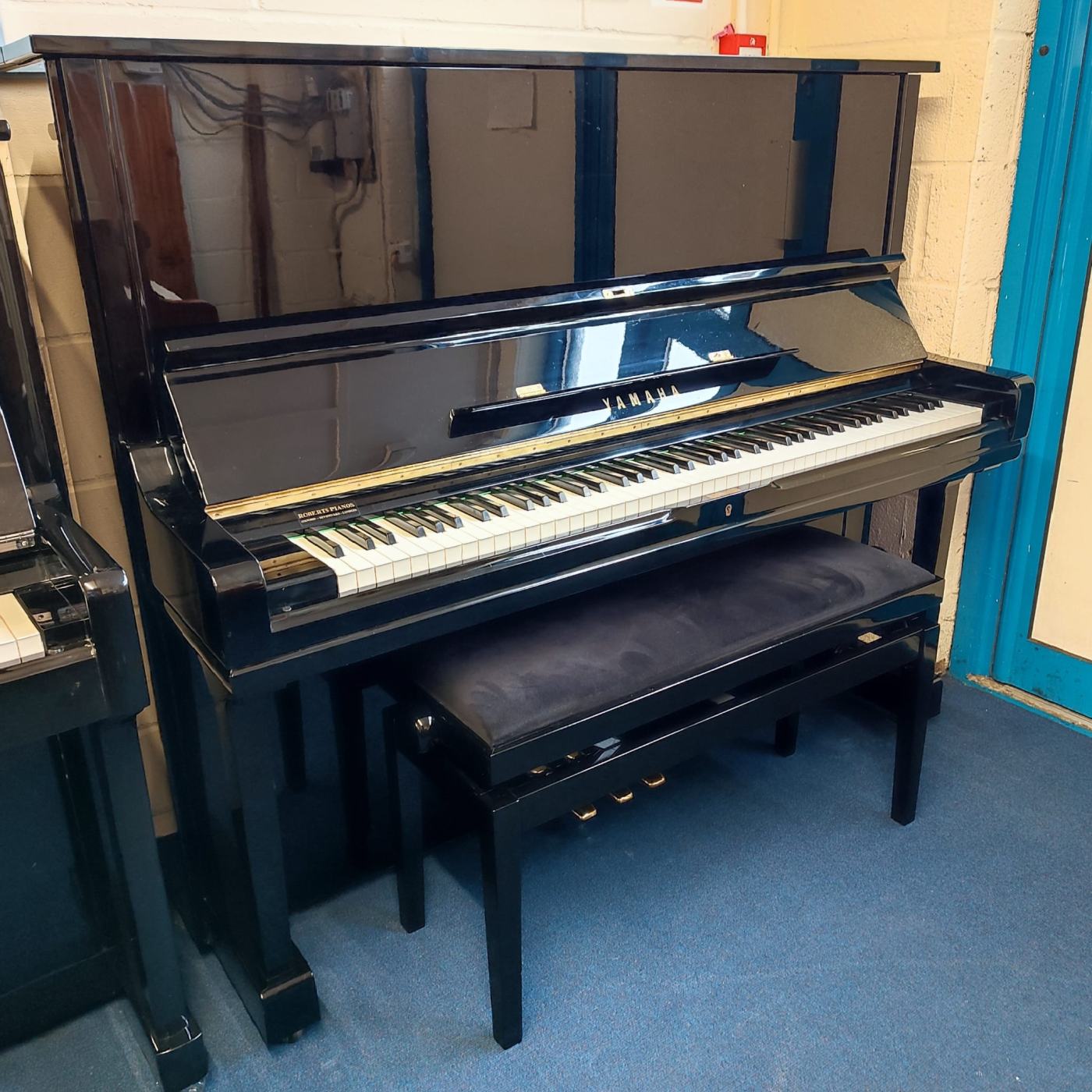 Yamaha U3H upright Piano in black polyester – Featured image – Roberts Pianos Oxford