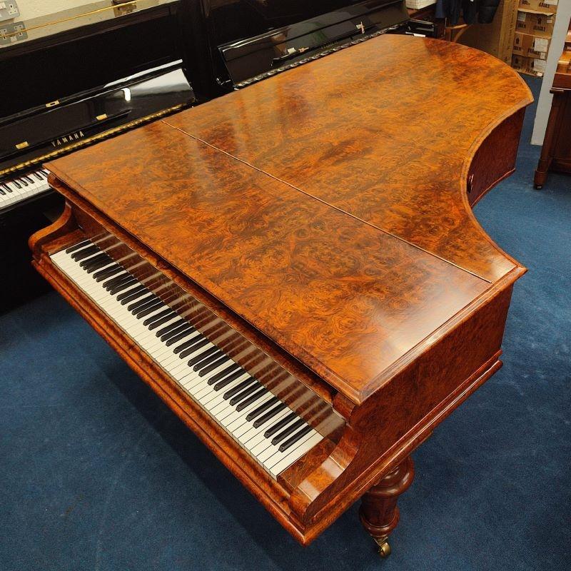 Bechstein V grand Piano in burr walnut – Gallery image – Roberts Pianos Oxford