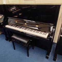 Yamaha YUS3 silent upright Piano in black polyester – Inventory thumbnail – Roberts Pianos Oxford