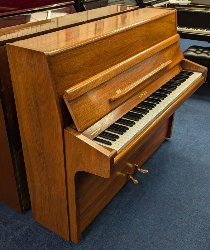 Knight K10 upright Piano in Walnut – Gallery image – Roberts Pianos Oxford