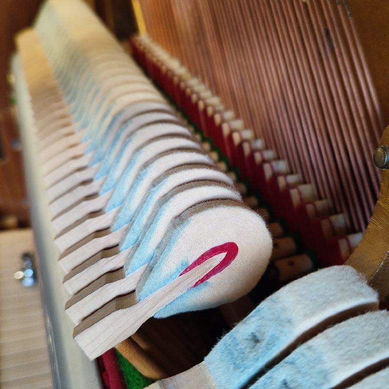 Knight K10 upright Piano in walnut – Gallery image – Roberts Pianos Oxford