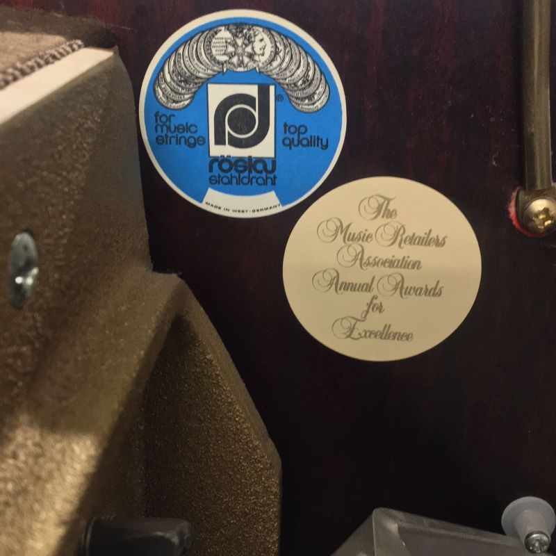 Fazer upright Piano in mahogany – Gallery image – Roberts Pianos Oxford