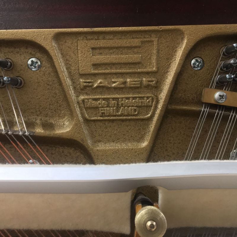 Fazer upright Piano in mahogany – Gallery image – Roberts Pianos Oxford