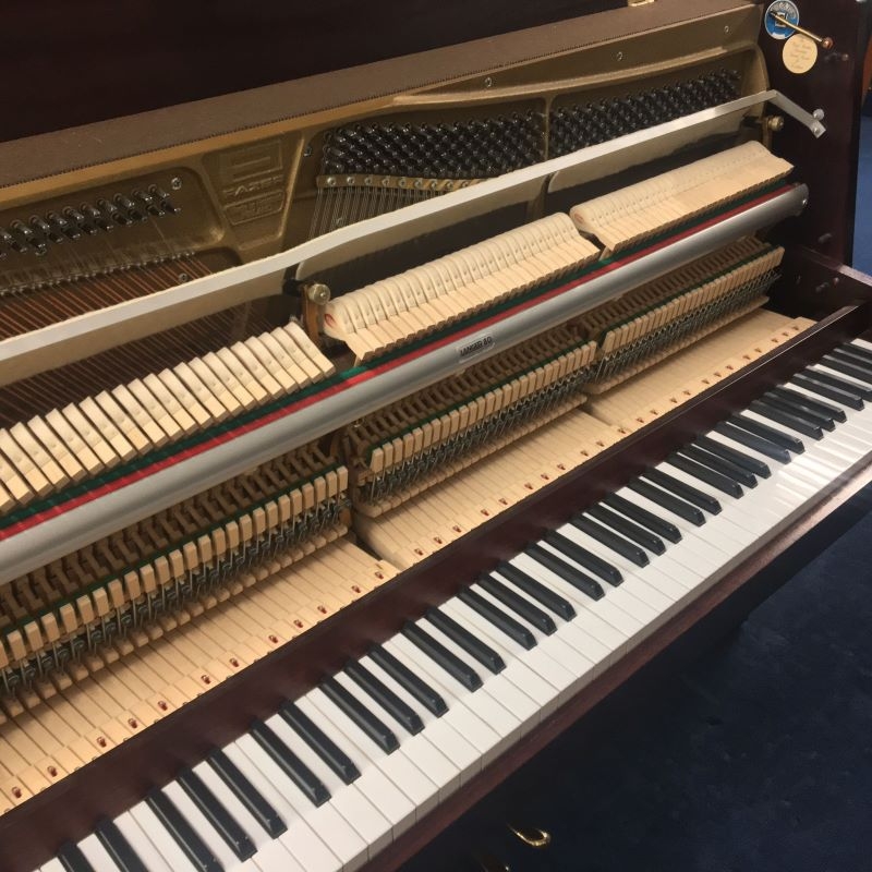 Fazer upright Piano in mahogany – Gallery image – Roberts Pianos Oxford
