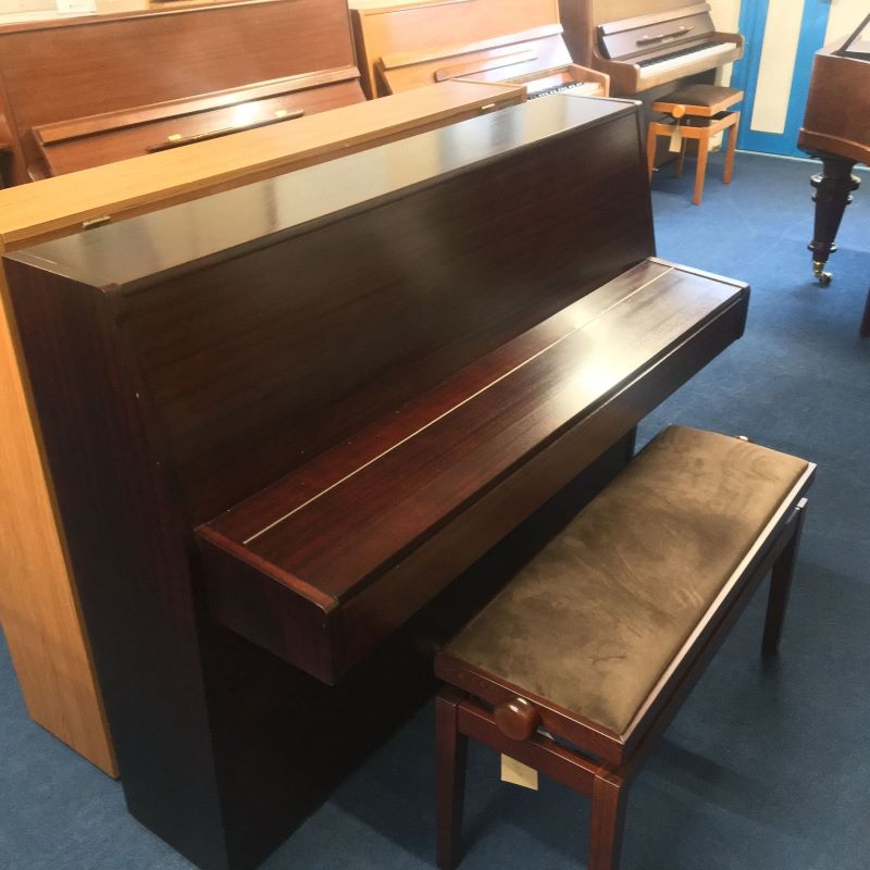 Fazer upright Piano in mahogany – Gallery image – Roberts Pianos Oxford