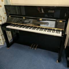 Feurich 115 upright Piano in black – Inventory thumbnail – Roberts Pianos Oxford