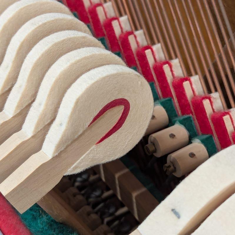 Sauter 110 upright Piano in bright mahogany – Gallery image – Roberts Pianos Oxford