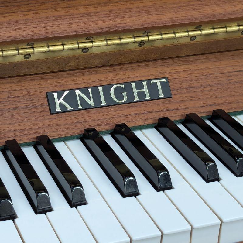 Knight K10 upright Piano in teak – Gallery image – Roberts Pianos Oxford