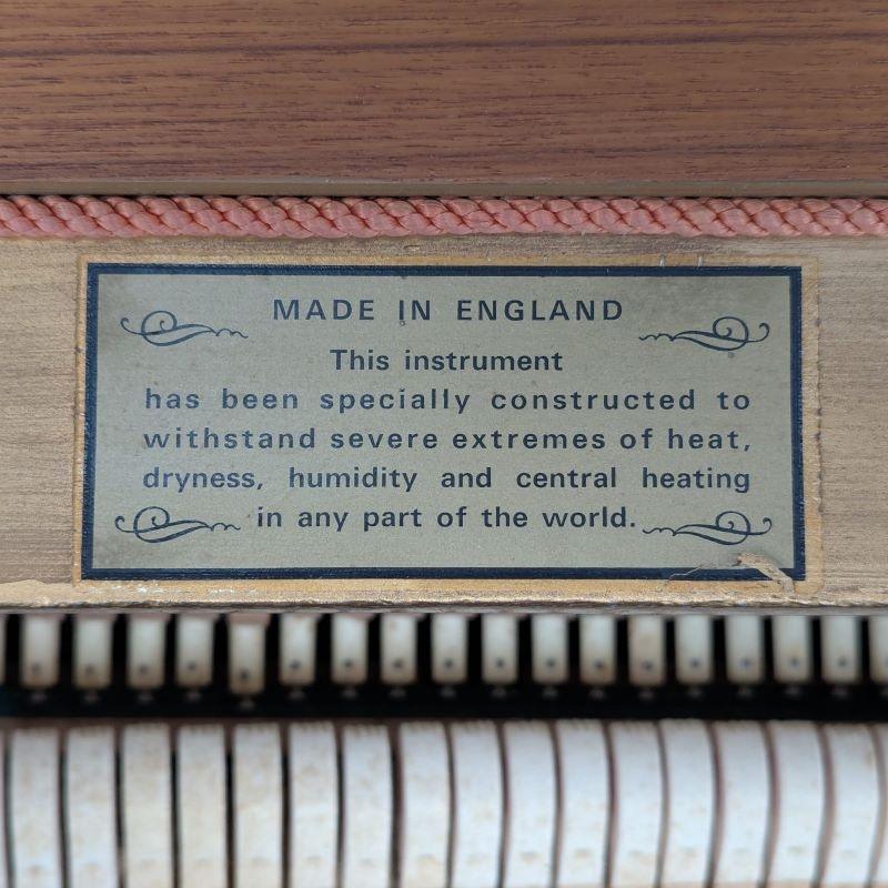 Knight K10 upright Piano in teak – Gallery image – Roberts Pianos Oxford