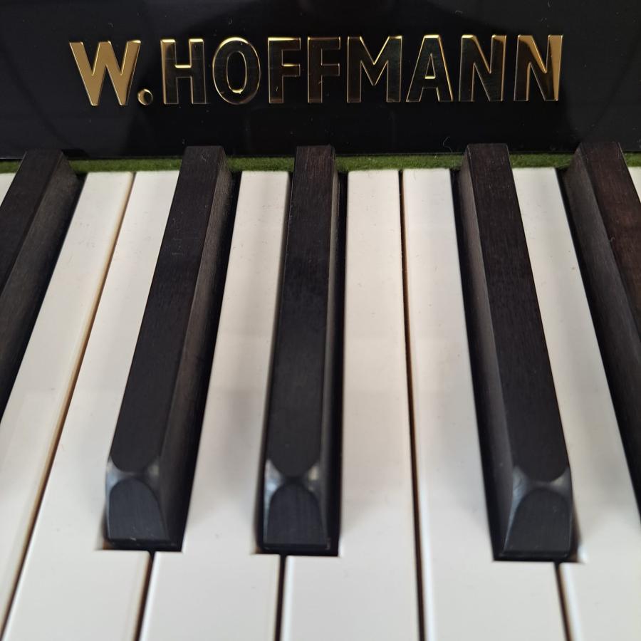 Hoffmann T122 upright Piano in Black – Gallery image – Roberts Pianos Oxford