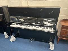 Feurich 122 upright Piano in Black – Inventory thumbnail – Roberts Pianos Oxford