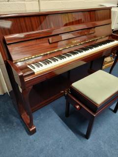 Yamaha M1S upright Piano in Bright walnut – Inventory thumbnail – Roberts Pianos Oxford