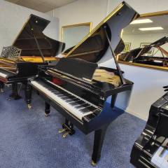 Yamaha G3E grand Piano in black – Inventory thumbnail – Roberts Pianos Oxford