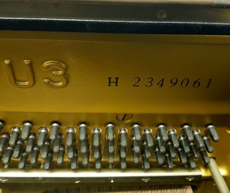 Yamaha U3H upright Piano in black polyester – Gallery image – Roberts Pianos Oxford
