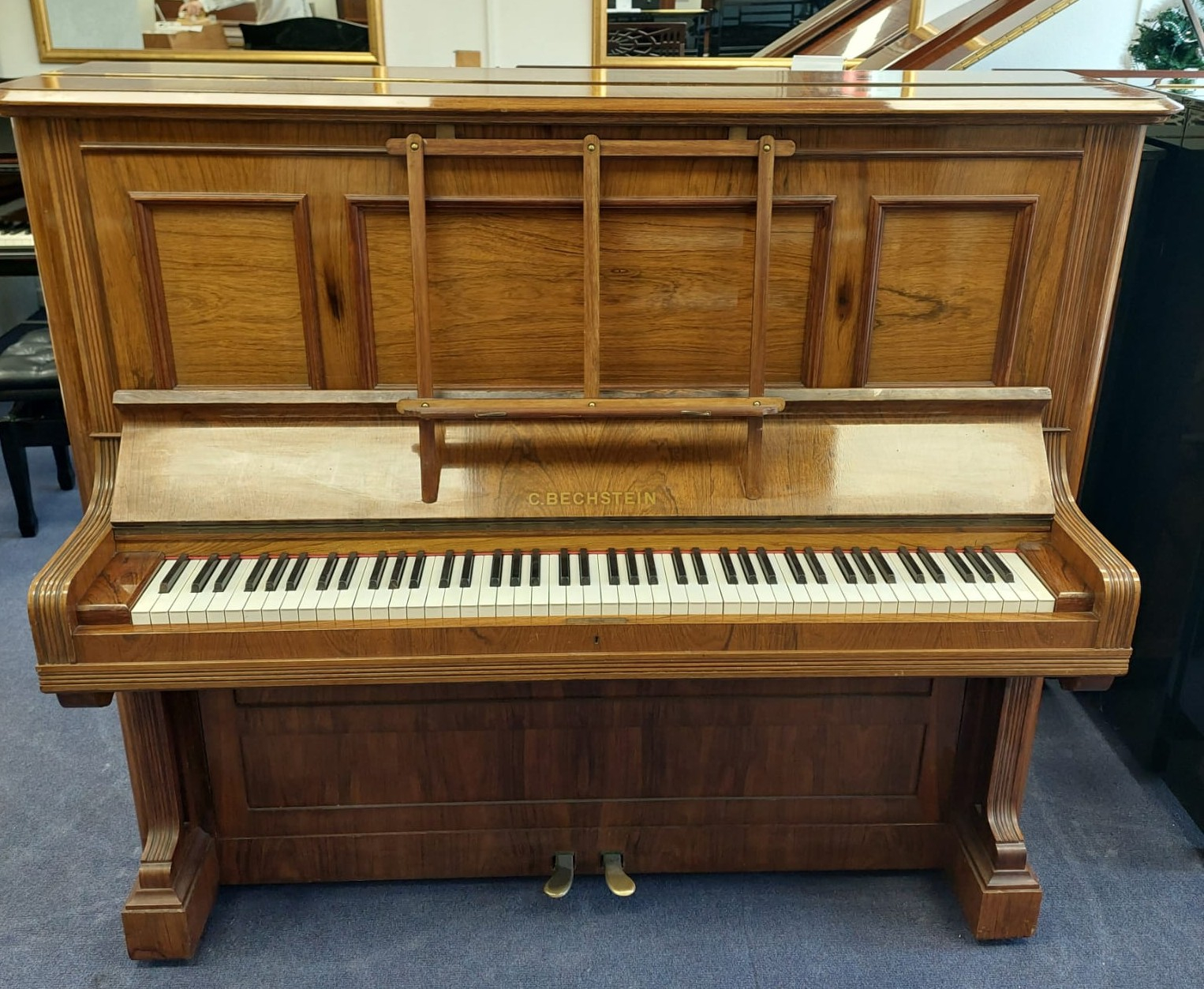 Bechstein Model II upright Piano in Rosewood – Gallery image – Roberts Pianos Oxford