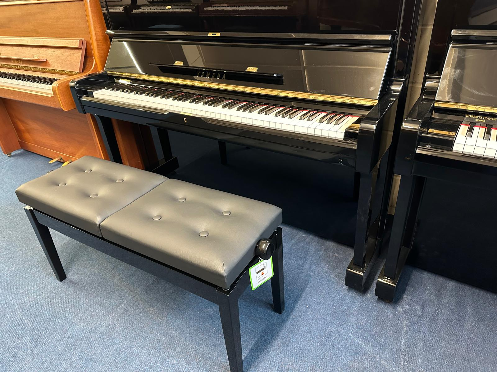 Stool Duet, Polished Ebony stool Piano – Similar instrument – Roberts Pianos Oxford