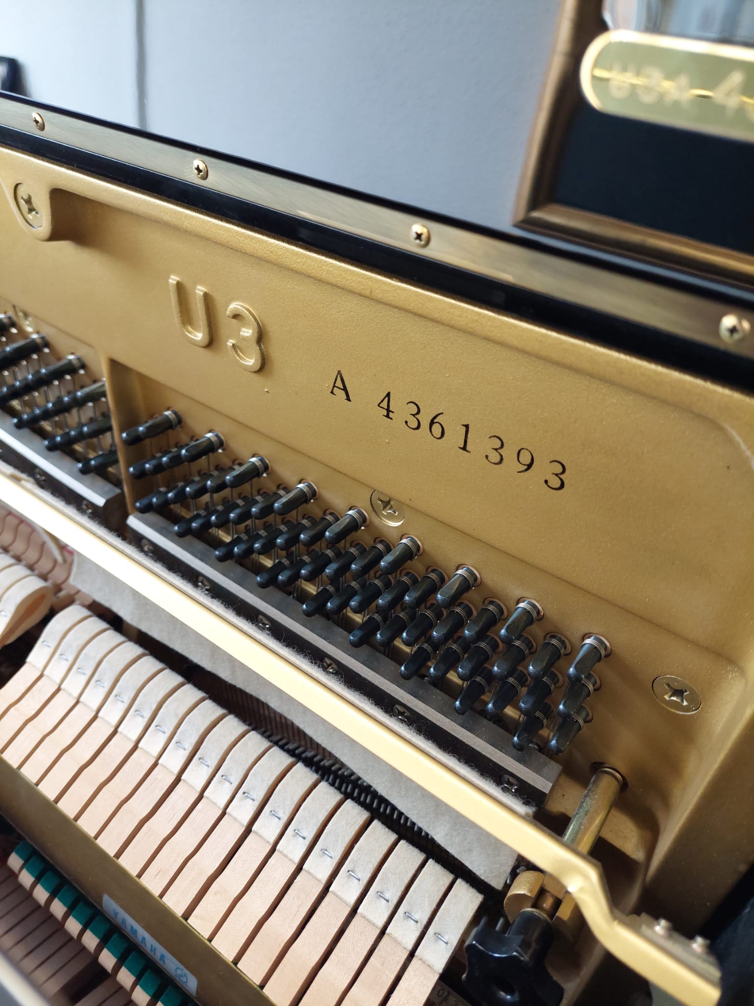 Yamaha U3A Upright Piano in Black Polyester – Gallery image – Roberts Pianos Oxford