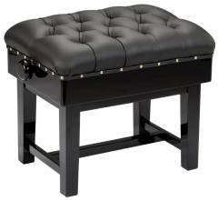 Hidrau London Concert Stool stool Piano in Black – Inventory thumbnail – Roberts Pianos Oxford