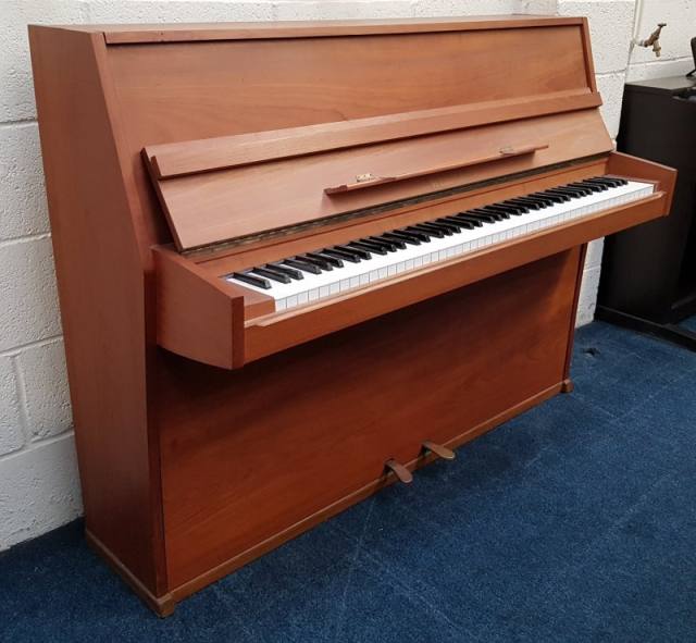 Welmar upright Piano in Teak – Inventory thumbnail – Roberts Pianos Oxford