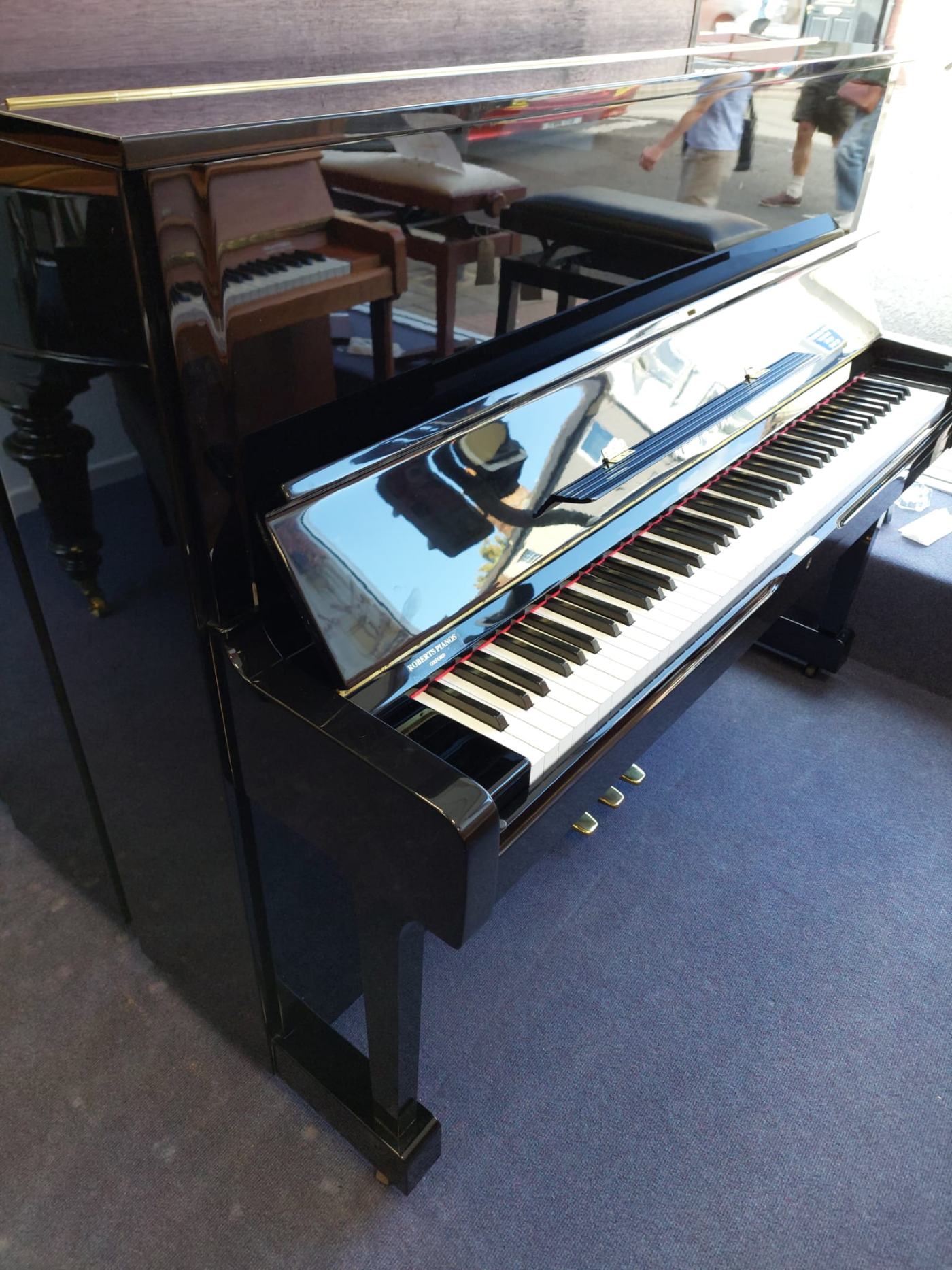 Yamaha U1H Upright Piano in Black Polyester – Featured image – Roberts Pianos Oxford