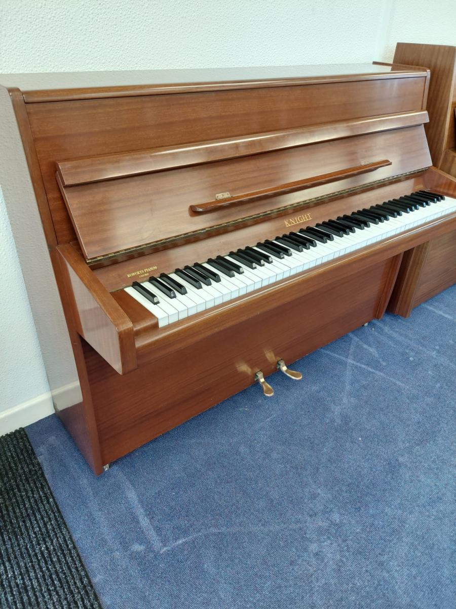 Knight K6 upright Piano in Mahogany – Featured image – Roberts Pianos Oxford