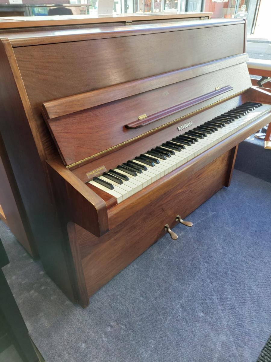 Knight K10 Upright Piano in Mahogany – Featured image – Roberts Pianos Oxford