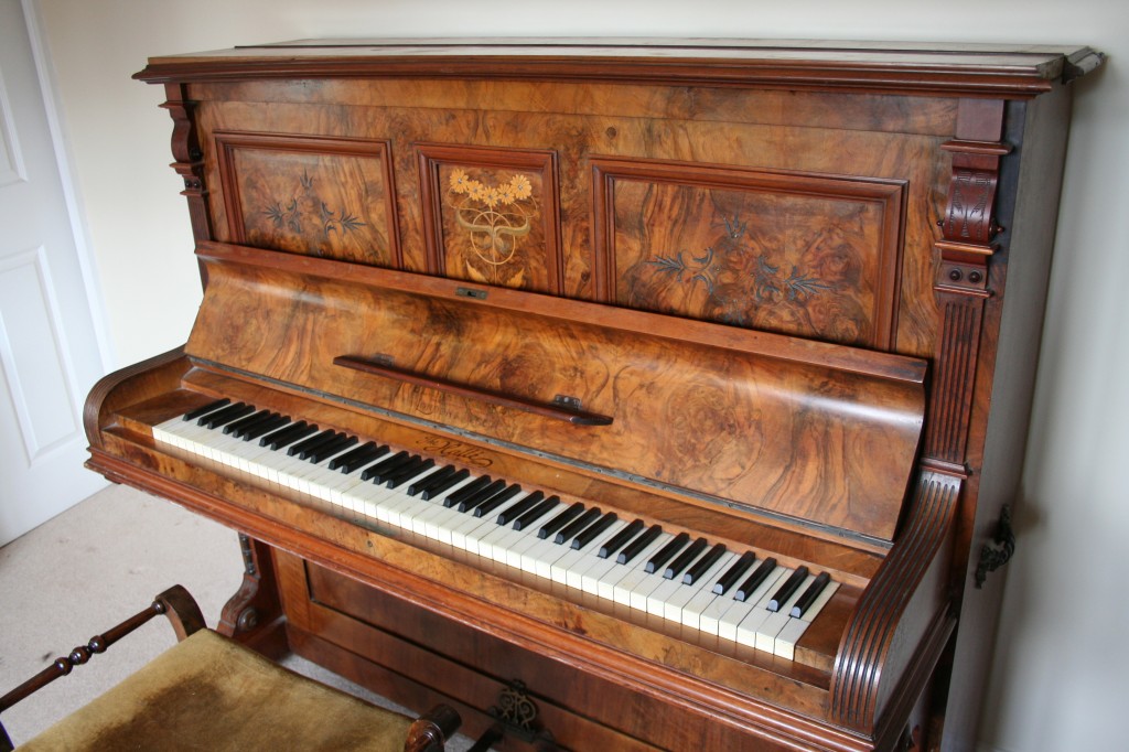 Blankenstein upright piano side view
