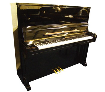 Bosendorfer upright piano in bright black