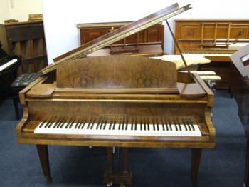 Challen baby grand piano in walnut