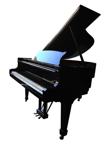 Steinway & Sons Grand Piano  Lid Open  Fall Open