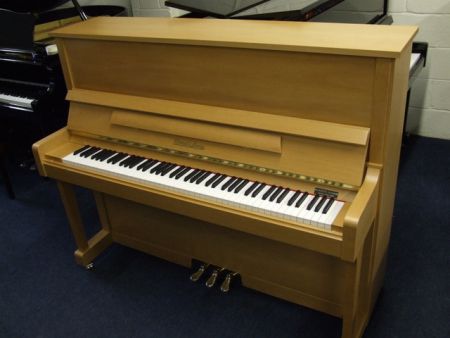Wendl and Lung upright piano in walnut