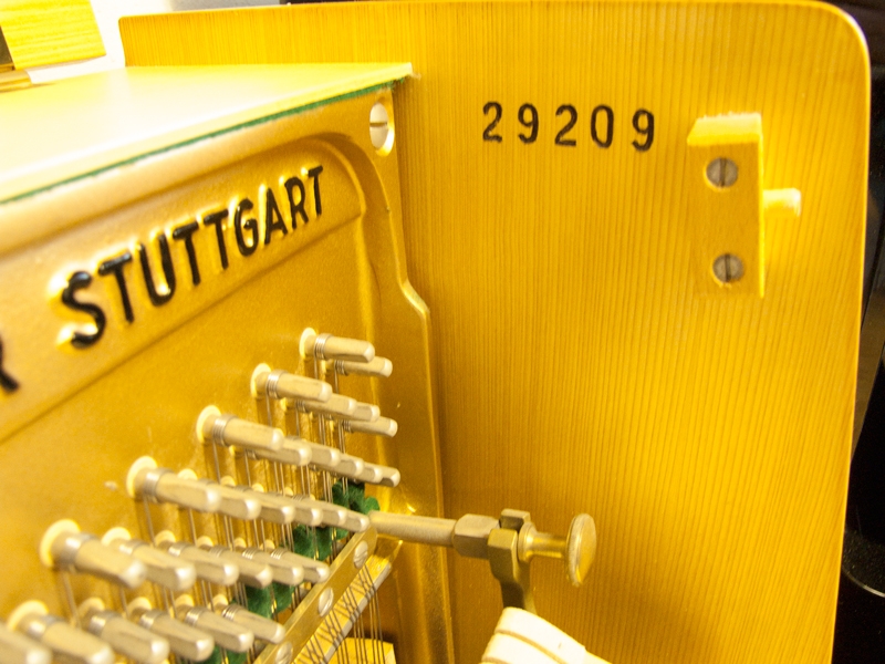Sold Pfeiffer piano