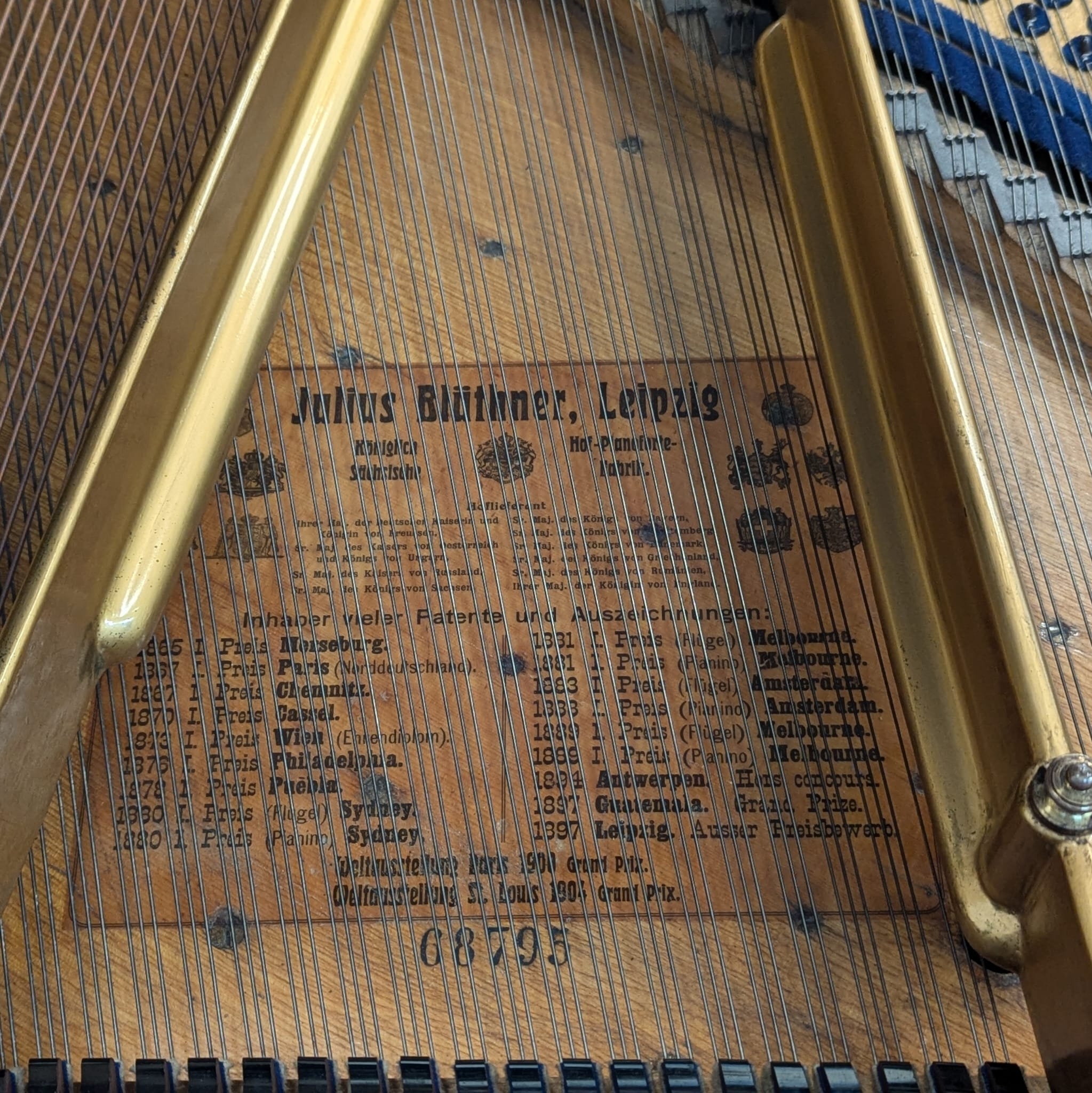 Sold Bluthner piano