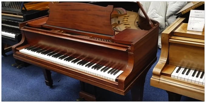 1930's Steinway model M grand piano in mahogany