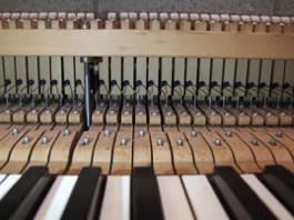 Blüthner patent grand piano action